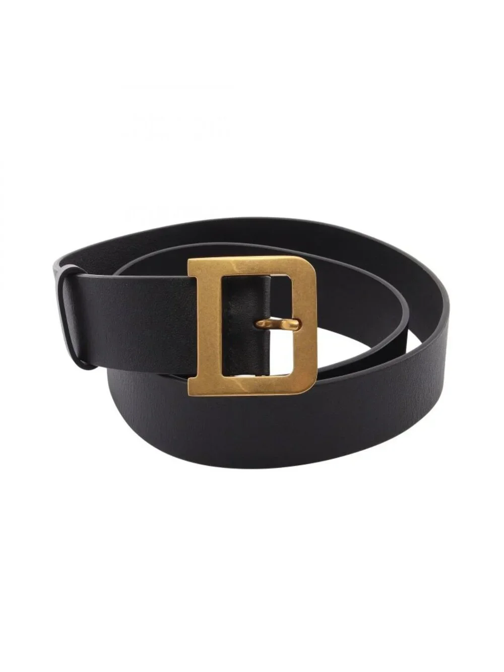 Dior Belt D Buckle Gold Leather